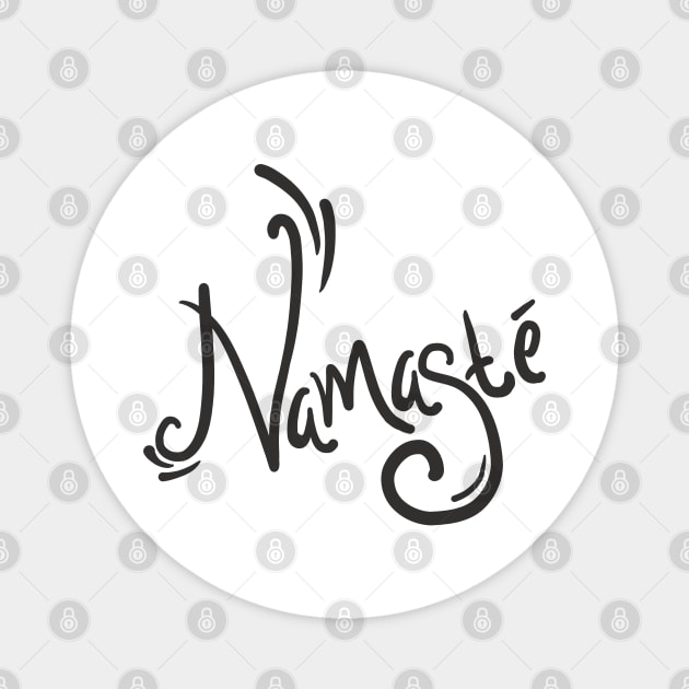 Namaste Lettering Magnet by Khotekmei